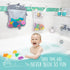 Comfylife Baby Bath Toy Organizer - Bath Toy Storage for Shower - Bathtub Toy Organizer includes Foam Bath Toys (Numbers & Letters & Squirty Toys)...
